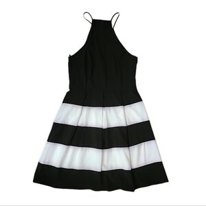 B. Darlin Black & White Sleeveless Fit & Flare Dress 9/10 Junior